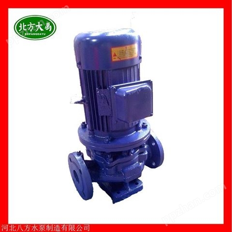 ISG80-250(I)立式管道离心泵   耐磨管道增压泵